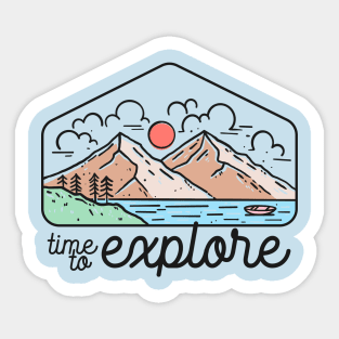 Time To Explore Sticker